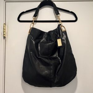 Badgley Mischka Black Gaia Hobo Bag